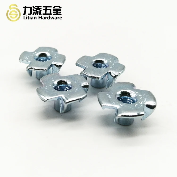 Tee Nuts Toothed 4 Prong Spring Nuts Tnut Sliding Drop Slot Four Claw