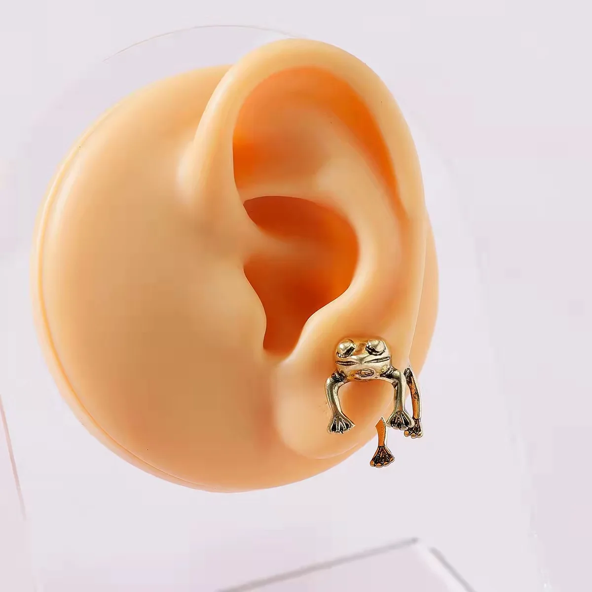 

Frog earrings fashion style jewelry accessories front and back earring for girls vintage earrings