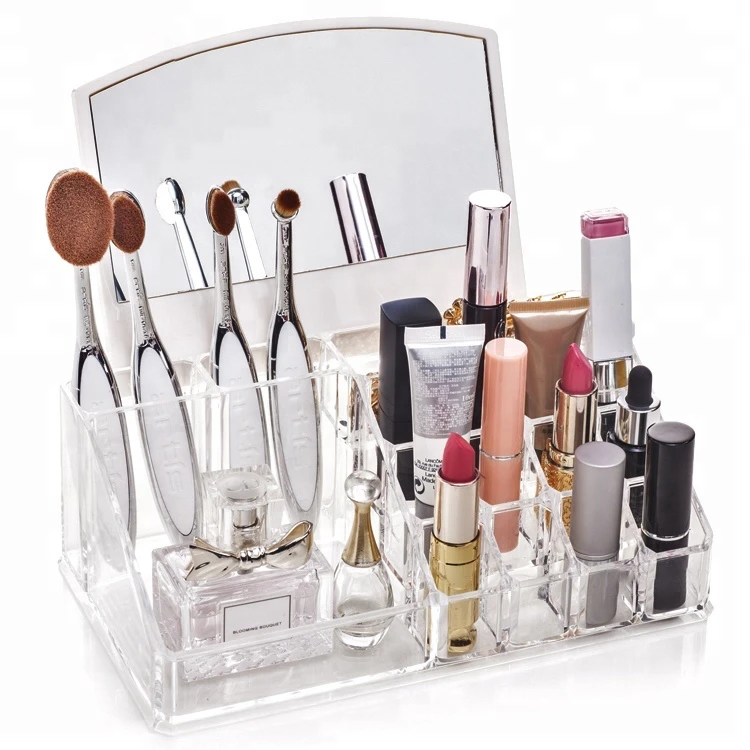 

Multi-function Vanity Box Makeup Organizer Cosmetics Makeup Organizer With Mirror