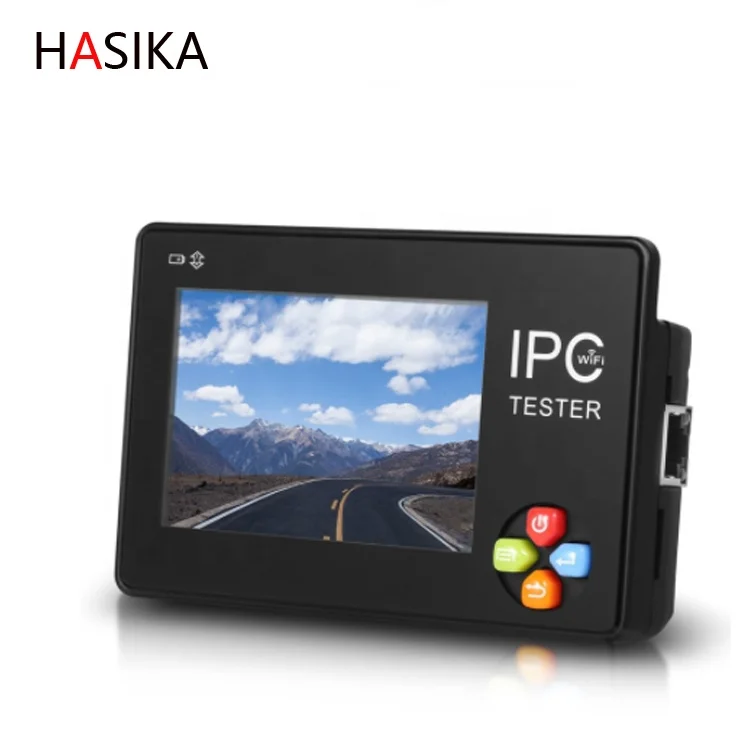 

Portable 4K network 3.5 inch cctv tester for ip and cvbs camera, Black
