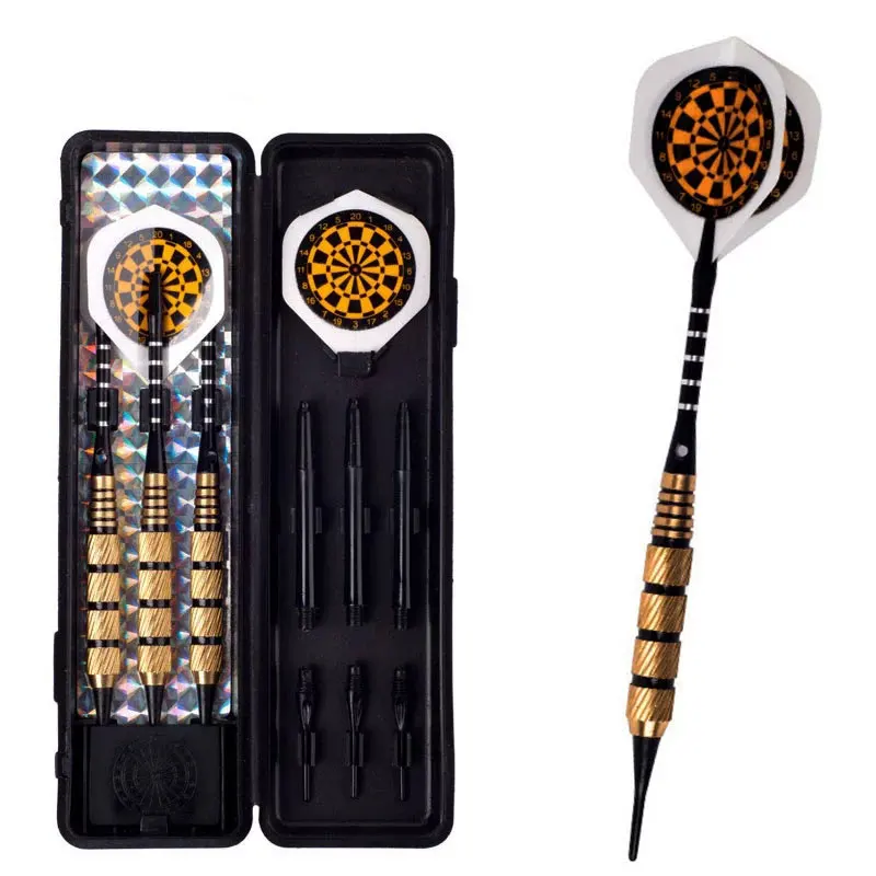 

3Pcs/set 18g Professional Soft Tip Darts with Soft Tips and Plastic Shafts Fit for Indoor Aiming Game