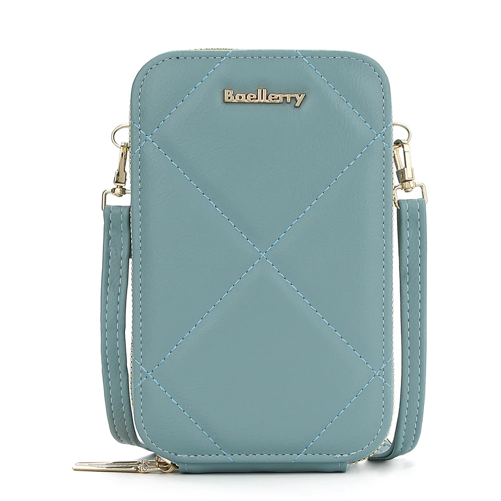 

Baellerry New Fashion Women's Vertical Multi-function Long Clutch Wallet Lady Cell Phone Bag with Strap