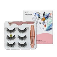 

Magnetic Eyeliner and Magnetic Eyelash Kit, Magnetic Eyelashes with Eyeliner Comes With Applicator, No Glue Needed | 3 Pairs