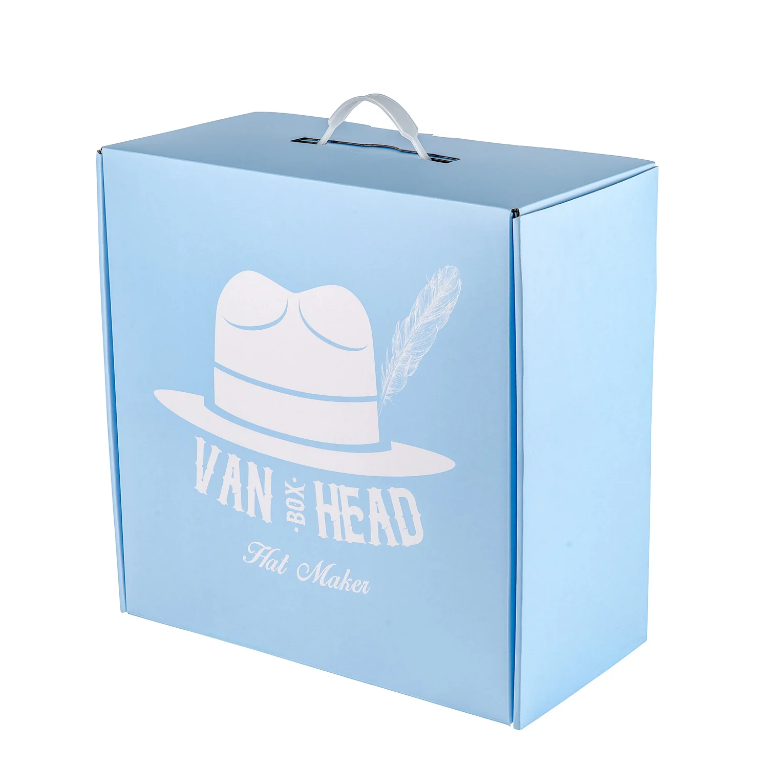 

Custom-sized Rigid corrugated box Brand logo printing packing shipping boxes for hat