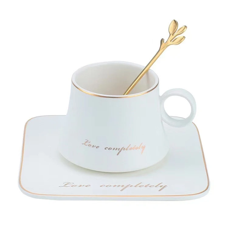 

Wholesale China Golden Handle Coffee Cup Ceramic Tea Cup And Saucer Sets