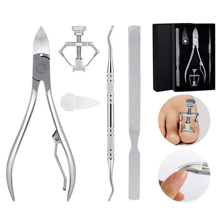 

Stainless Steel Thick Toe Nail Correction Tool manicure pedicure nail clipper set for ingrown tools, Sliver