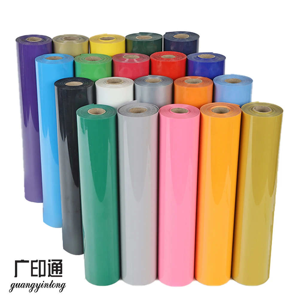 Guangyintong PVC Heat Transfer Vinyl Glossy With Sticky  Iron on Vinyl Htv Easyweed Thermal Vinyl for T Shirts Good Price