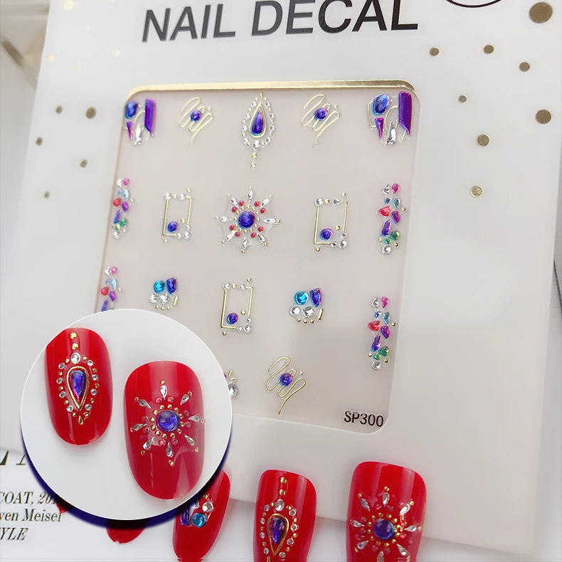 

Hot selling Beauty Sticker Fashion 3D Nail decals, Customers' requirements