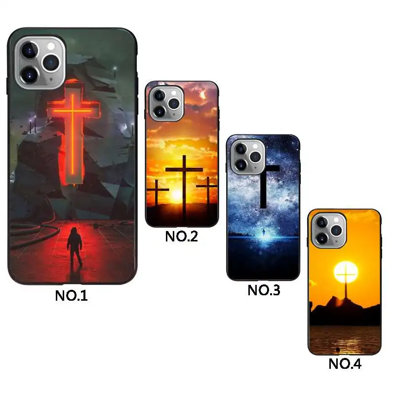 

Christian Jesus The Cross black cell phone covers for iphone 12