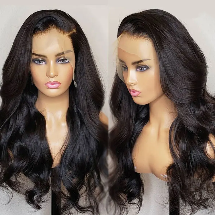 

Full Cuticle Aligned Unprocessed Wholesale Body Wave Wig 13x4 Lace Front Wig Human Hair Wigs