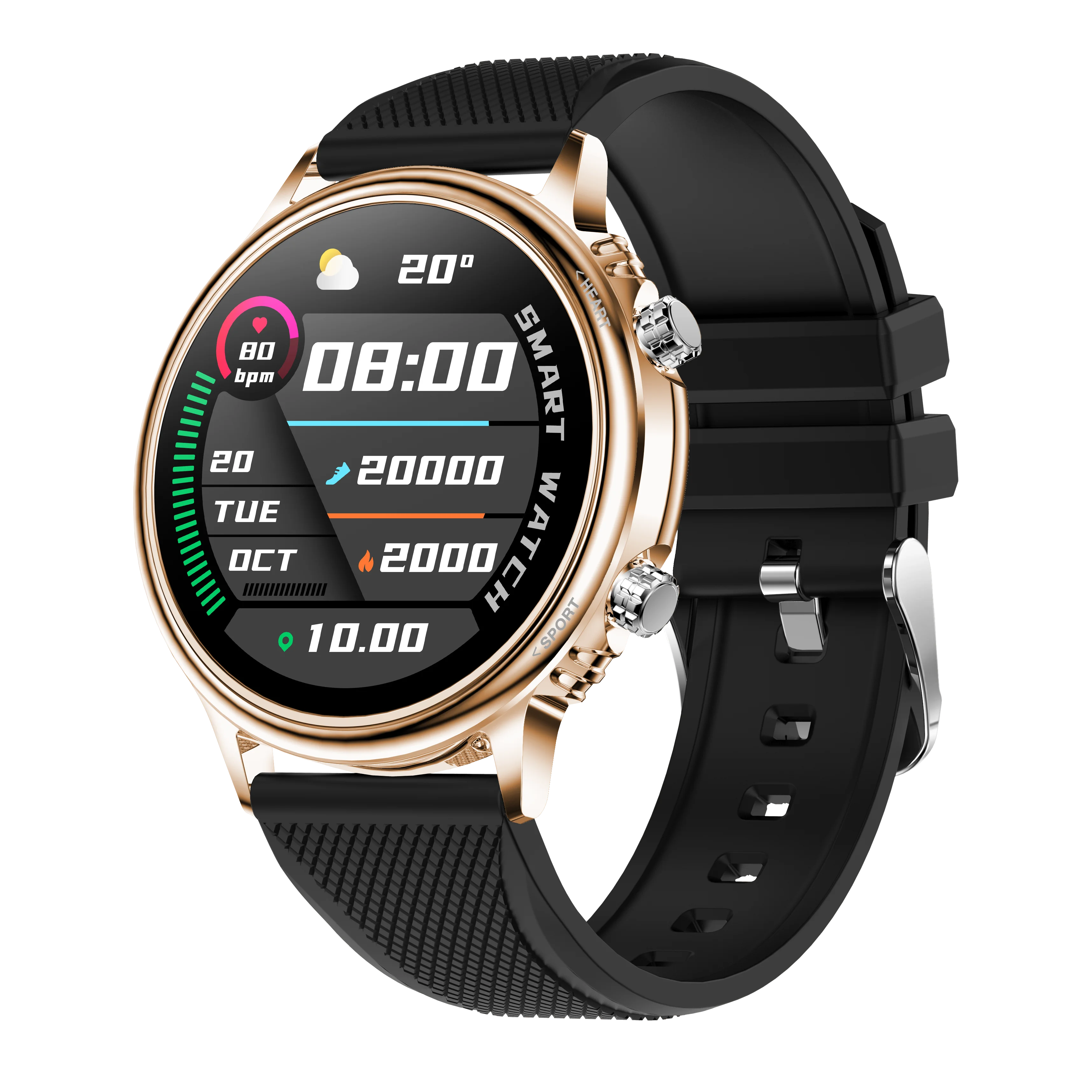 

Newest IP67 Women Smartwatch Health Fitness Tracker 1.32 Inch 360*360 Rotatable HD Screen Sports Smart Watch Bracelet CF81