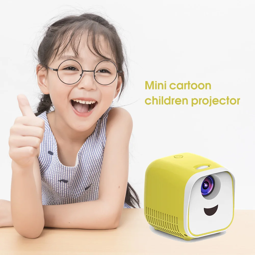 

Factory L1 Newest Kids Mini Projector Full HD 1080P Mini Children's Mini Early Education Projector Cartoon Story Gifts