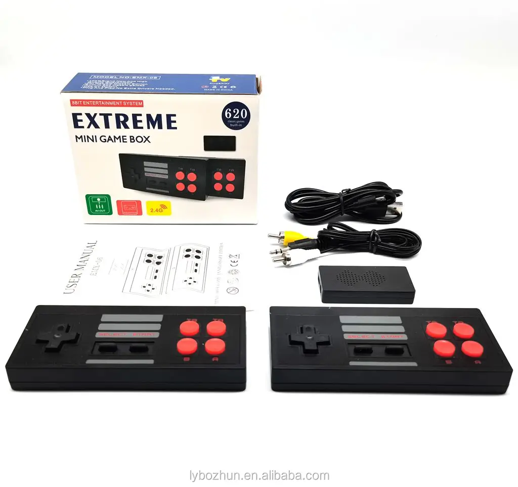 

Retro New AV Video Game Console Built in 620 Classic Games Mini Retro Console Wireless Controller
