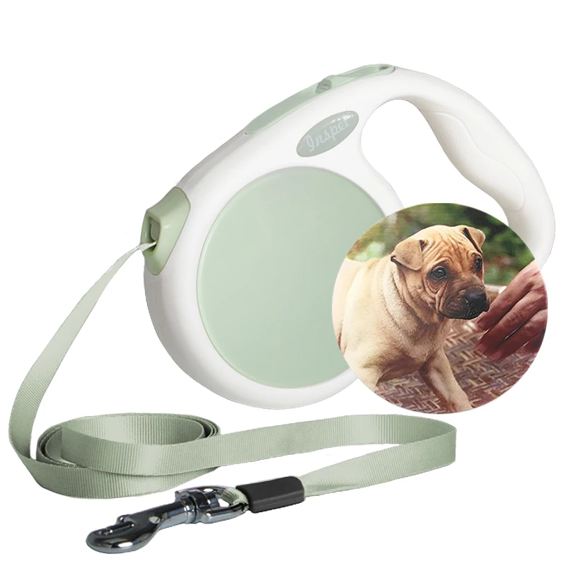 2021 New Customized Multicolor Durable Polyester Tangle-free Auto Retractable Pet Dog Leash for Walking Running