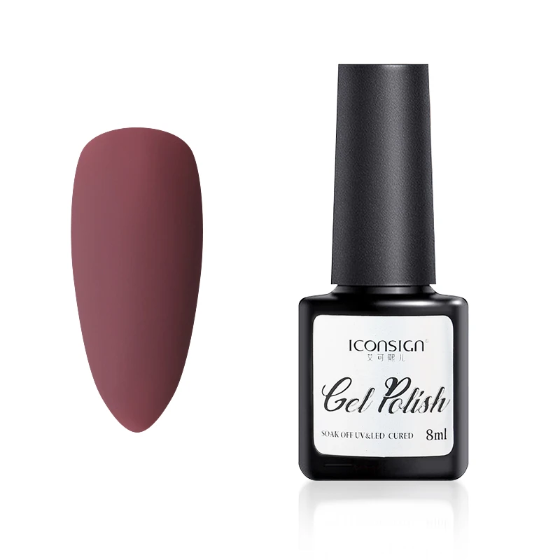 

No.38 Hypoallergenic Iconsign UV Gel Matte Nail Polish Perfect Match Gel Nail Polish UV Light