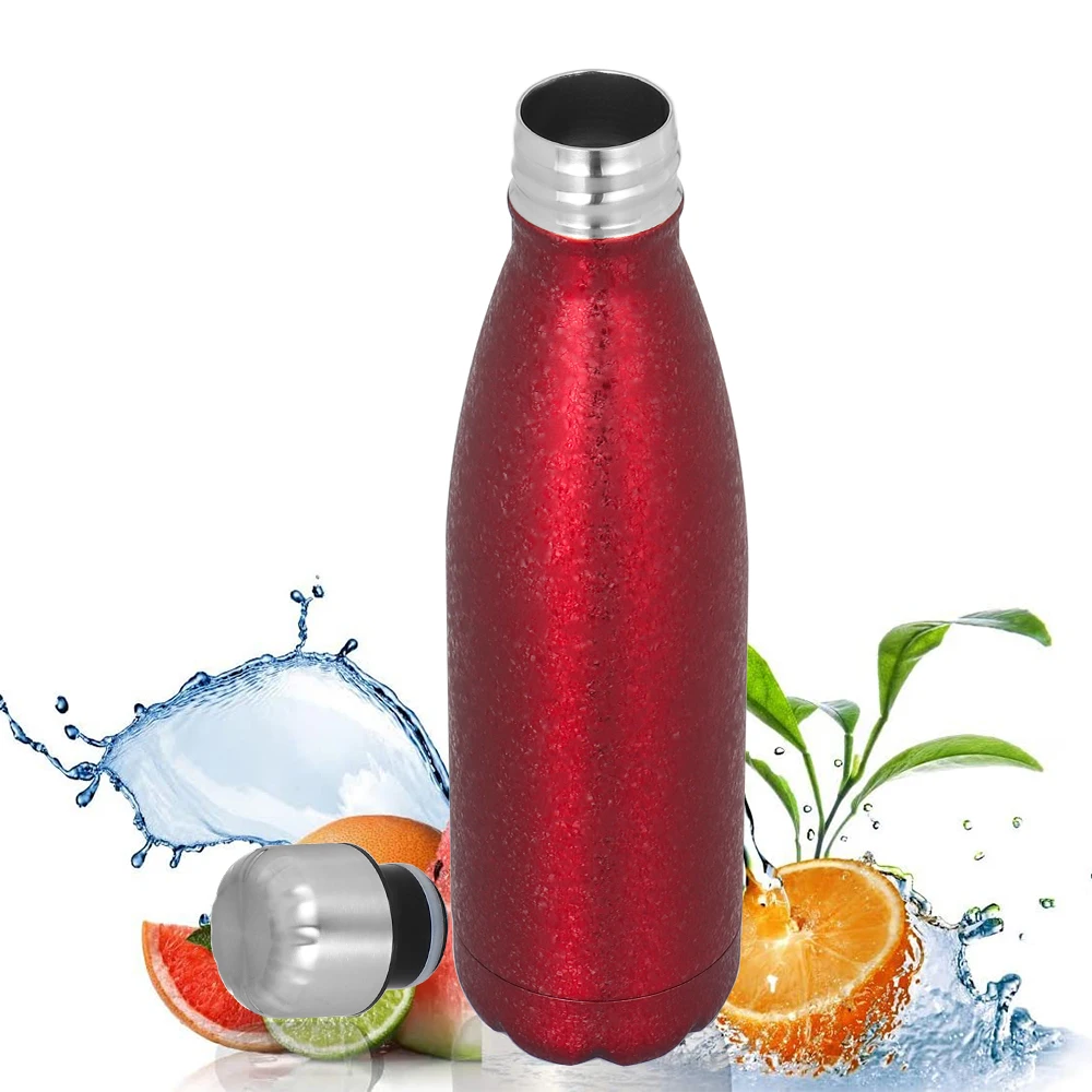

The new process500ML Vacuum Insulated Travel Water Bottle Leak-Proof Double Walled Cola Shape Stainless Steel Water Bottle, Customized color