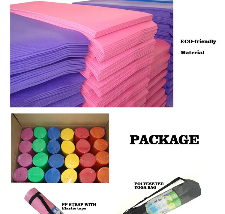 2024 Custom Print Exercise Bamboo Thick Pvc Gymnastics Yoga Mat