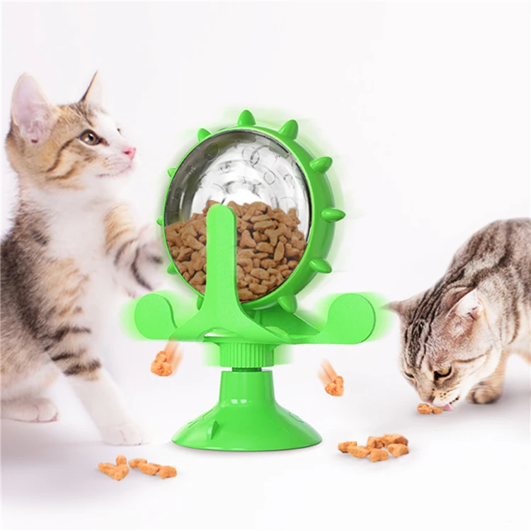 

Treat Leaking Cat Toy Products Interactive Rotatable Wheel Toy for Cats Kitten Dogs Pet