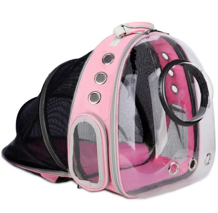 

Expandable Bubble Carrier Backpack With Vent Fan Space Capsule Transparent Cool Summer Travel Pet Bag For Pets, Picture