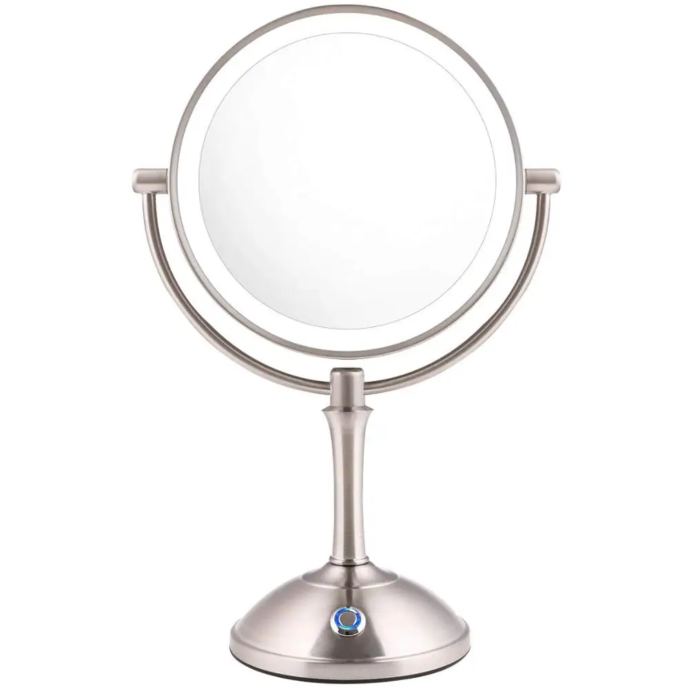 

Conair Style Oval Shape Two Sides Table Top Illuminated Cosmetic Vanity Mirror With Light