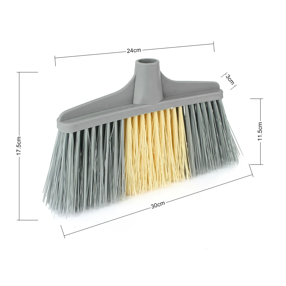 

Wholesale Hot Sale Fancy Durable Dustpan Magic Plastic Floor Cleaning Broom Sweeping Swivel Broom, Gray