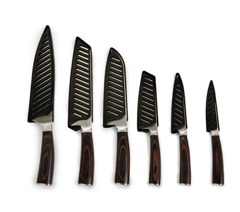 

manufacturer OME japanese chefs damascus knife set kitchen knives, At picture