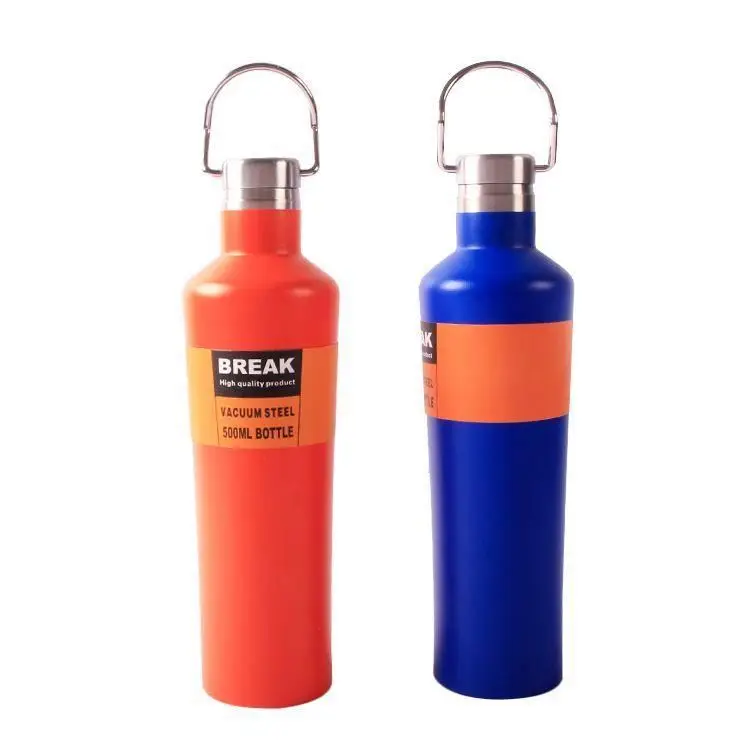 

High quality reusable easy to carry double wall thermos stainless steel vacuum flask, As picture