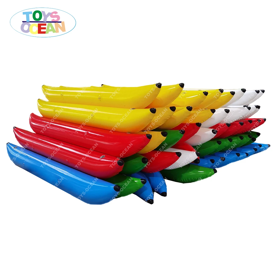 

Air sealed Custom PVC inflatable banana tubes floating water bike pedal boats for sale
