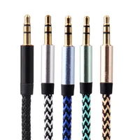 

Wholesale custom 3 pin male to male jack aux audio cable with 3.5mm stereo audio splitter aux cable