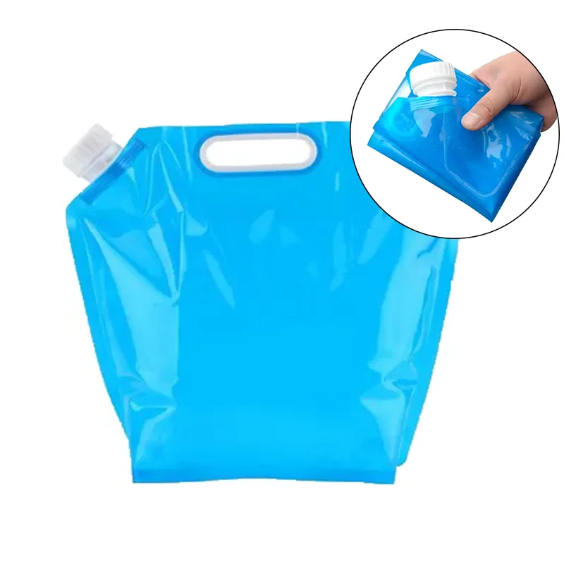 

RTS Ready to Ship Excellent Quality Spout Pouch 5L Outdoor Folding Portable Stand Up Plastic Large Water Pouch