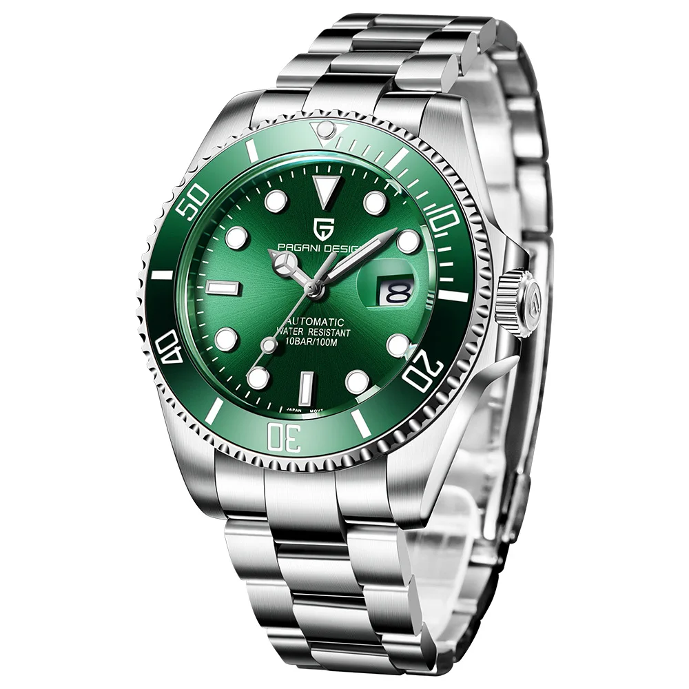 

PAGANI DESIGN 2020 Luxury Men Mechanical Wristwatch Stainless Steel GMT Watch Top Brand Sapphire Glass Men Watches reloj hombre