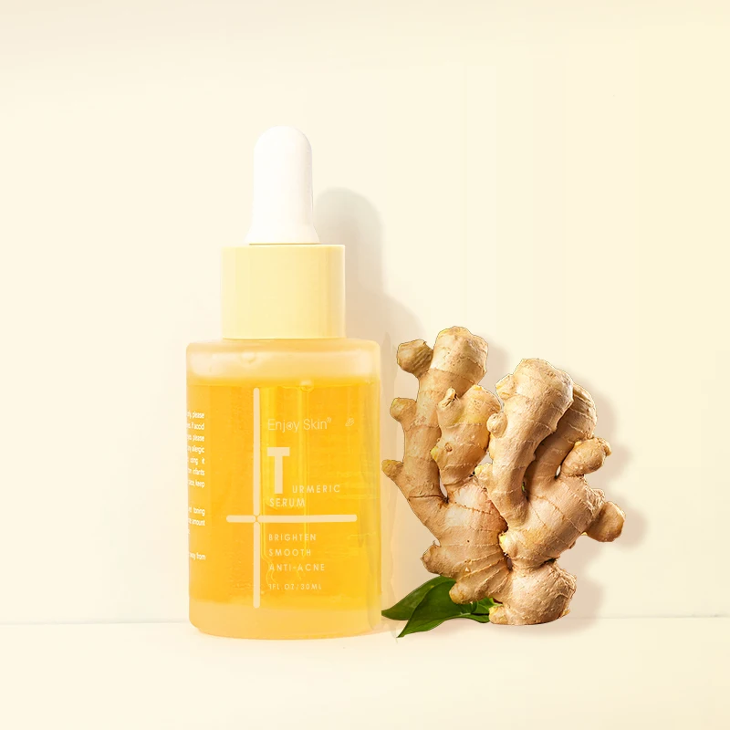 

2022 Hot Selling Turmeric Serum Soothing Brightening And Anti-acne 30ML custom Logo and Package Low MOQ with Boxes