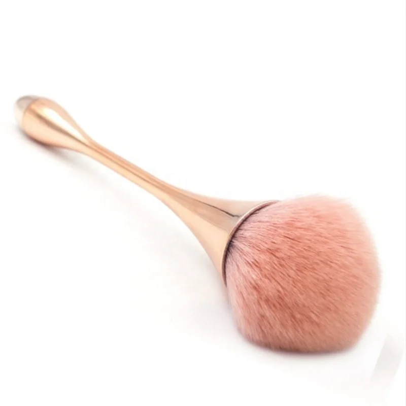 

High Quality Powder Brush Large Coverage Mineral Powder Foundation Blending Buffing Makeup Brushes, Pink