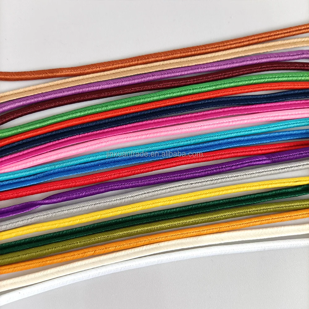Wholesale Soutache Colorful 3mm Polyester Braided Soutache Cord for Jewelry Earring