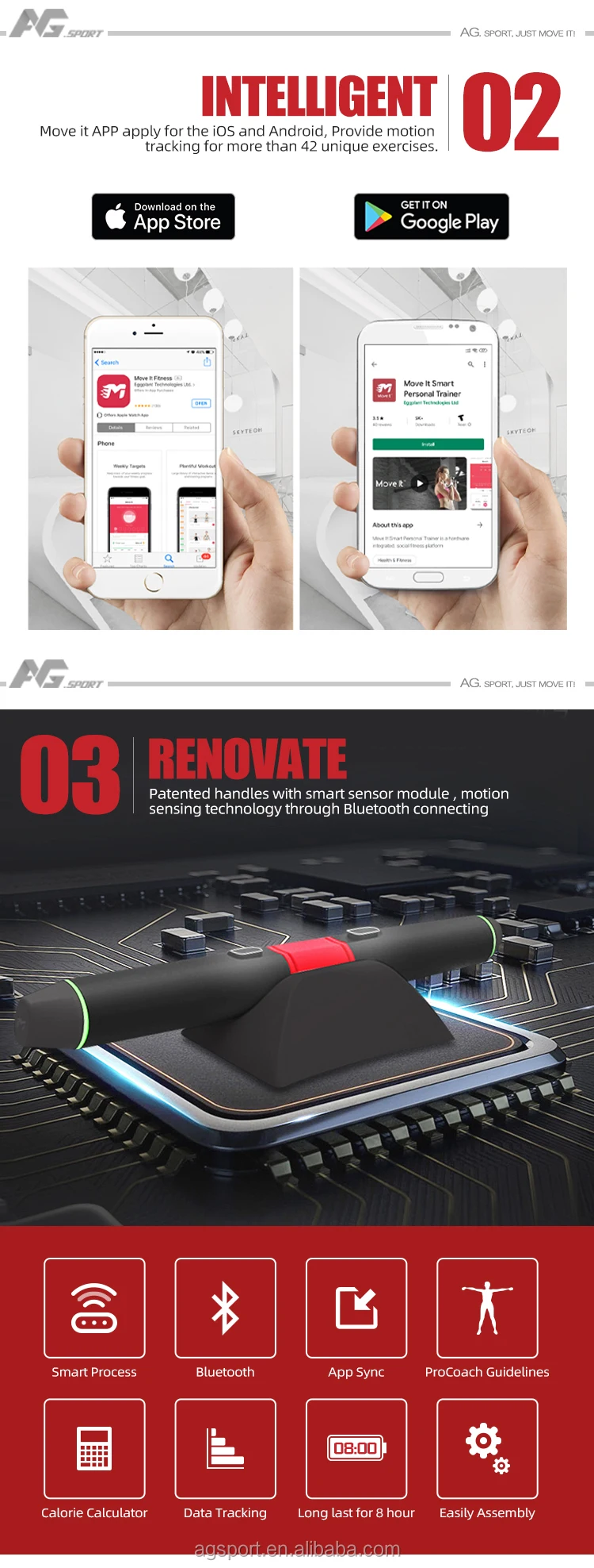 2020 New product Bluetooth Mobile App Motion Tracking Muscle Strength Training 4 in 1 Smart Body Builder home Fitness Equipment
