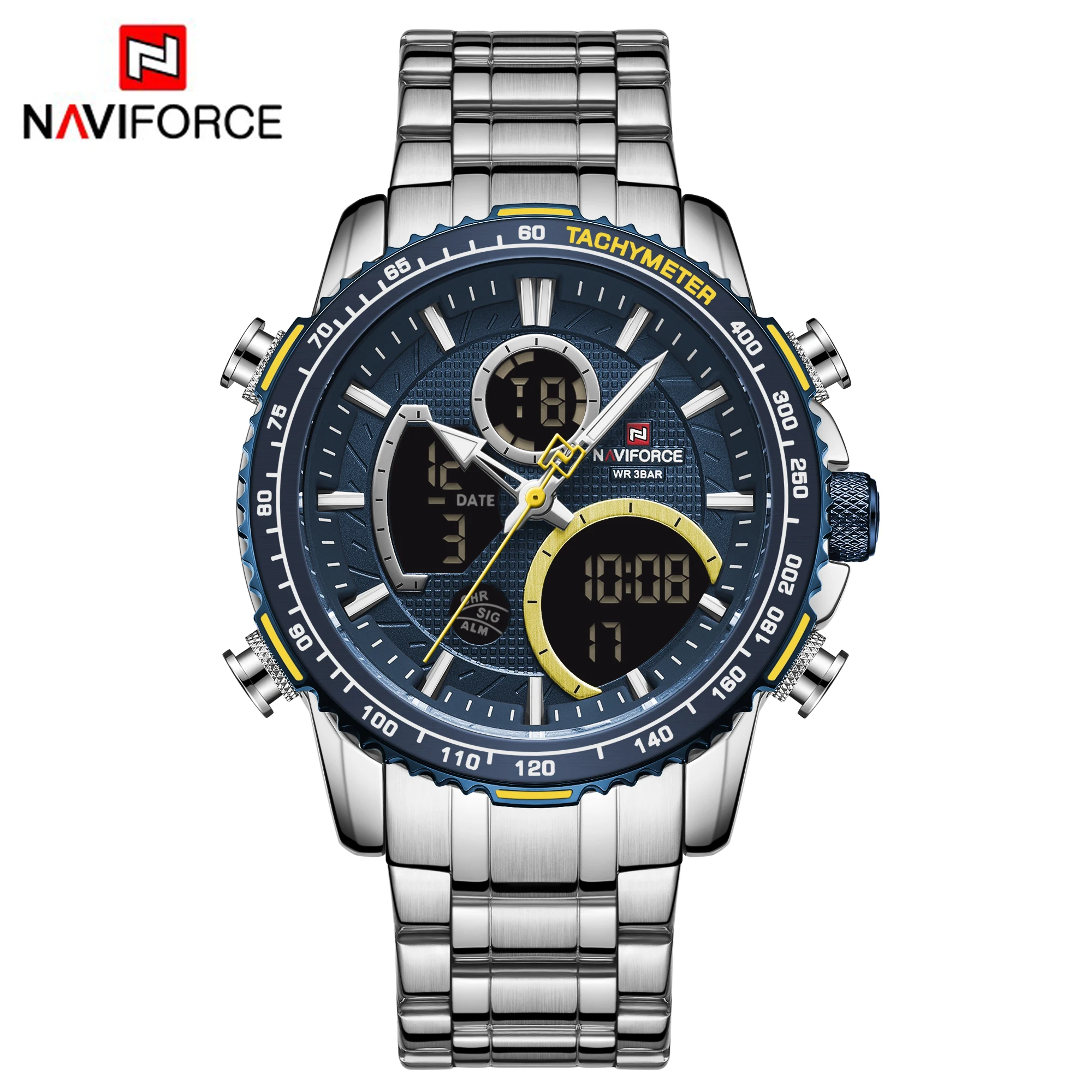 

2020 new Naviforce 9182 men wrist watches waterproof luxury wristwatch for man reloj hombre analog quartz digital watches men