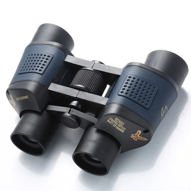 

Outdoor 60x60 binoculars coordinate clear red film high definition high power imaging stable night vision telescopic, Black