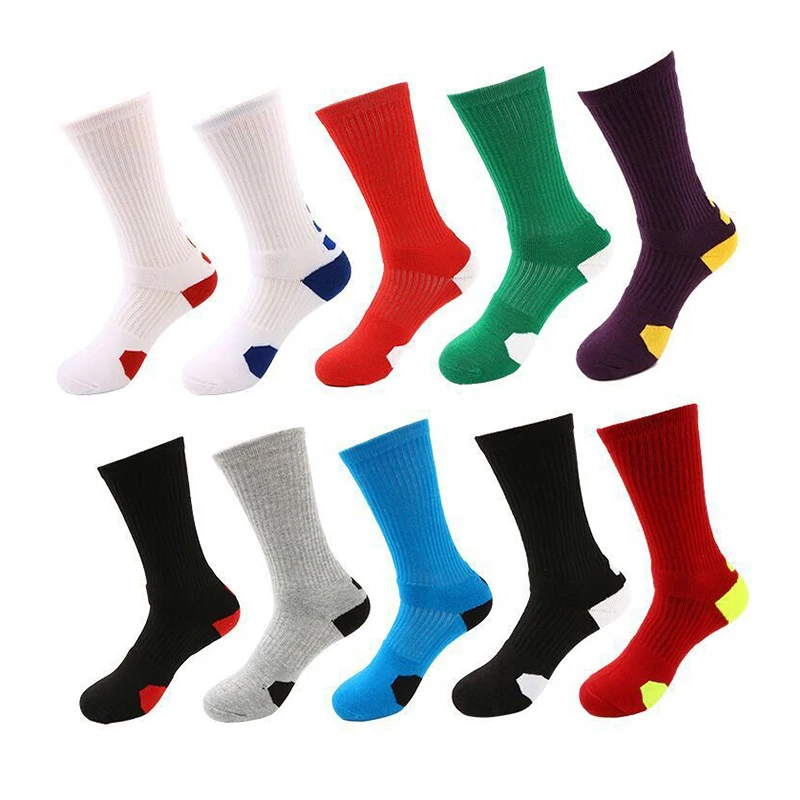 

Anti-slip and Shock Absorption Football Running Basketball Socks High Tube Towel Bottom Absorb Compression Bamboo Soccer Sock, Accept customized colours