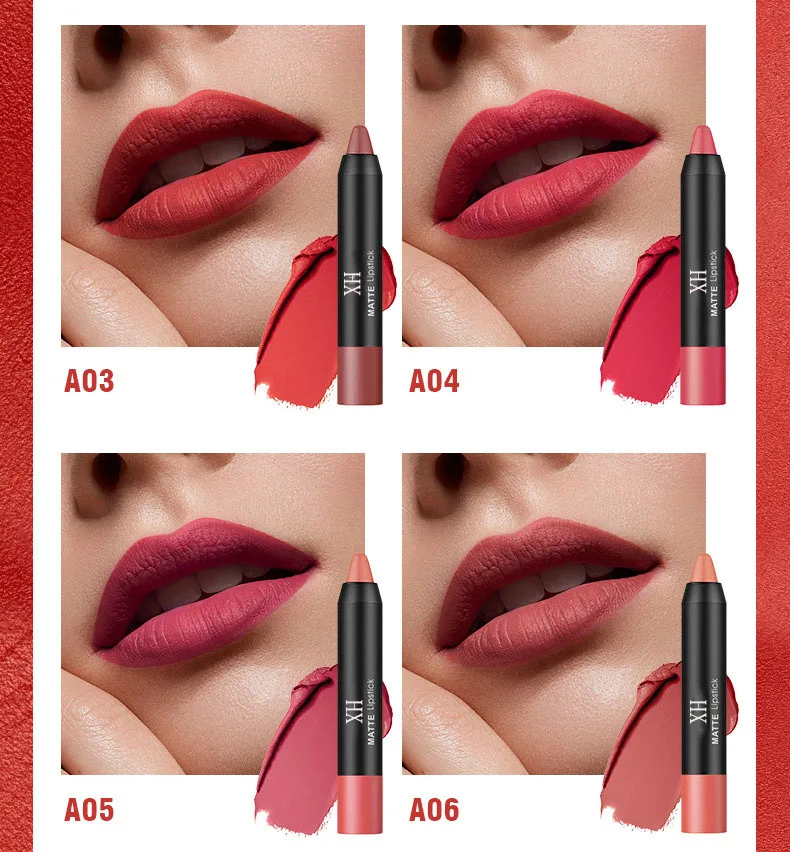 新化妆品供应商定制标志哑光口红管私人标签持久口红 - buy lipstick