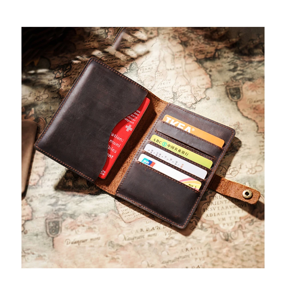 

Custom Men Passport Souvenir Cover Real Leather Portapasaportes Customised Passport Passportwallets Holders