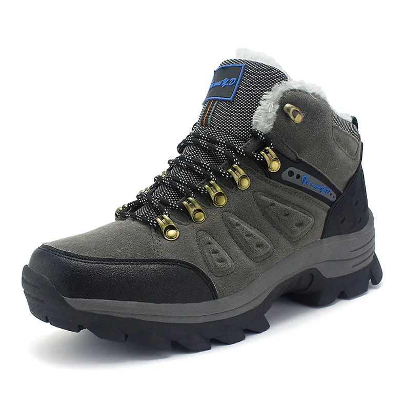 

LCFC New look casual thick plus size men women snow climbing shoes hiking anti-slip shoes, 3 colors