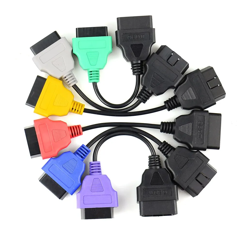 Professional For FiatECU Scan Adapter OBD OBD2 Connector Multi Scan ABS  obd2 scanner Diagnostic cable for Fiat ECU Scan