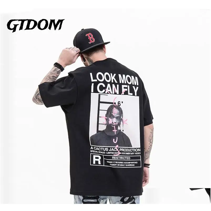 

Gtdom Men Tide Cards Documentary Same Style Short Sleeve T-Shirt 2021 Summer O-Neck Casual Spacious Short Sleeve T-Shirt