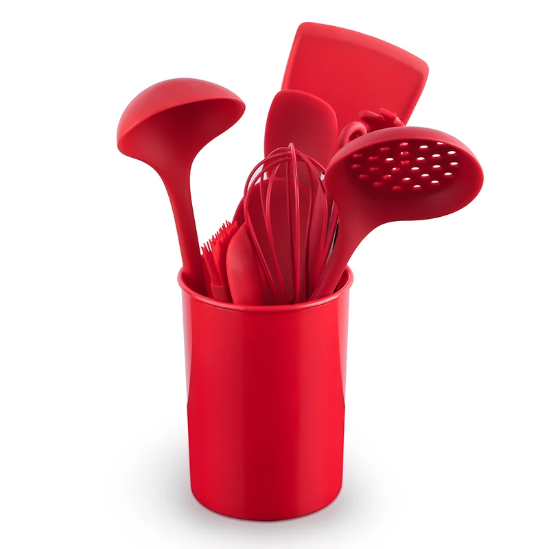 

9piece Kitchen Ware Cooking Tools Accessories Colored Silicone Kitchen Utensil Set China Factory Premium