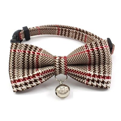 

2021 New Luxury Brand Soft E Collar Bowknot Bell Fancy Dog Collars Pet Accessories