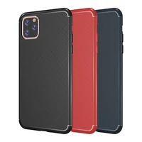 

Wholesale Soft TPU Non-stick Fingerprint Ultra-thin Cross Grain Cell Phone Case for Iphone 11