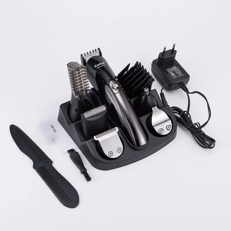 Аккумуляторная машинка для стрижки волос kemei