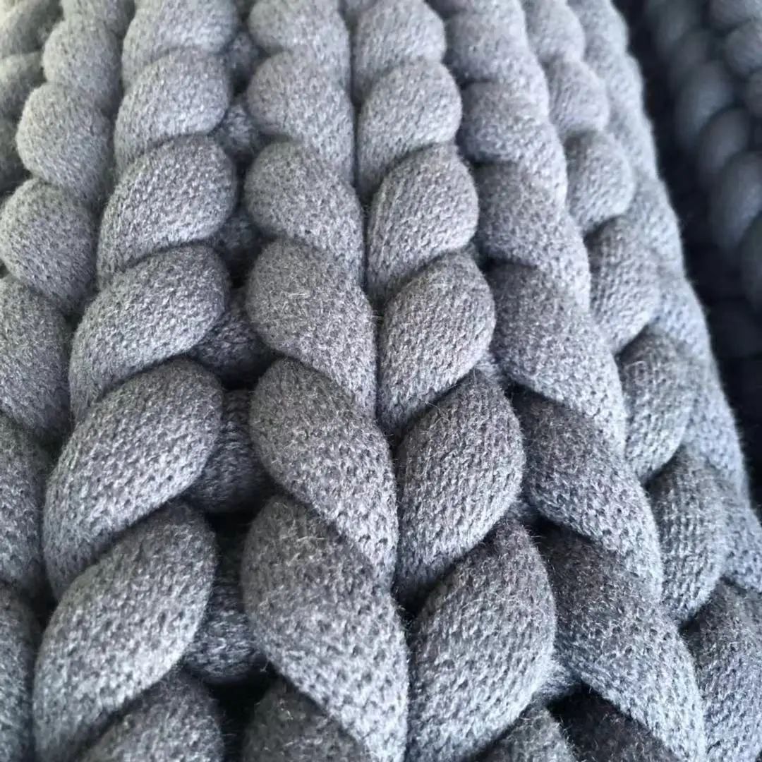 50*50cm Chunky Knit Weighted Blanket Heavy Throw Blanket Buy Knitted