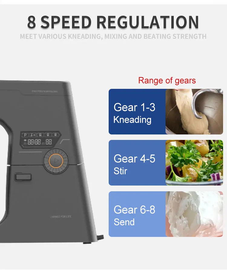 Bowen technology stainless steel meat grinder Pouring Shield CCC spar dough mixer