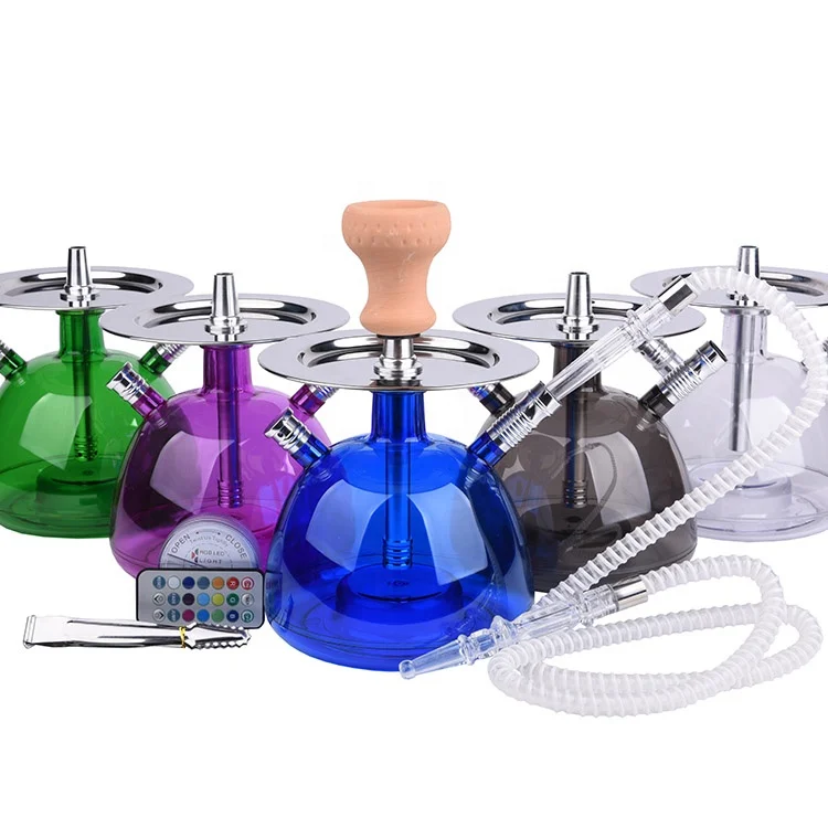 

wholesale acrylic hookah shisha with led system, Transparent